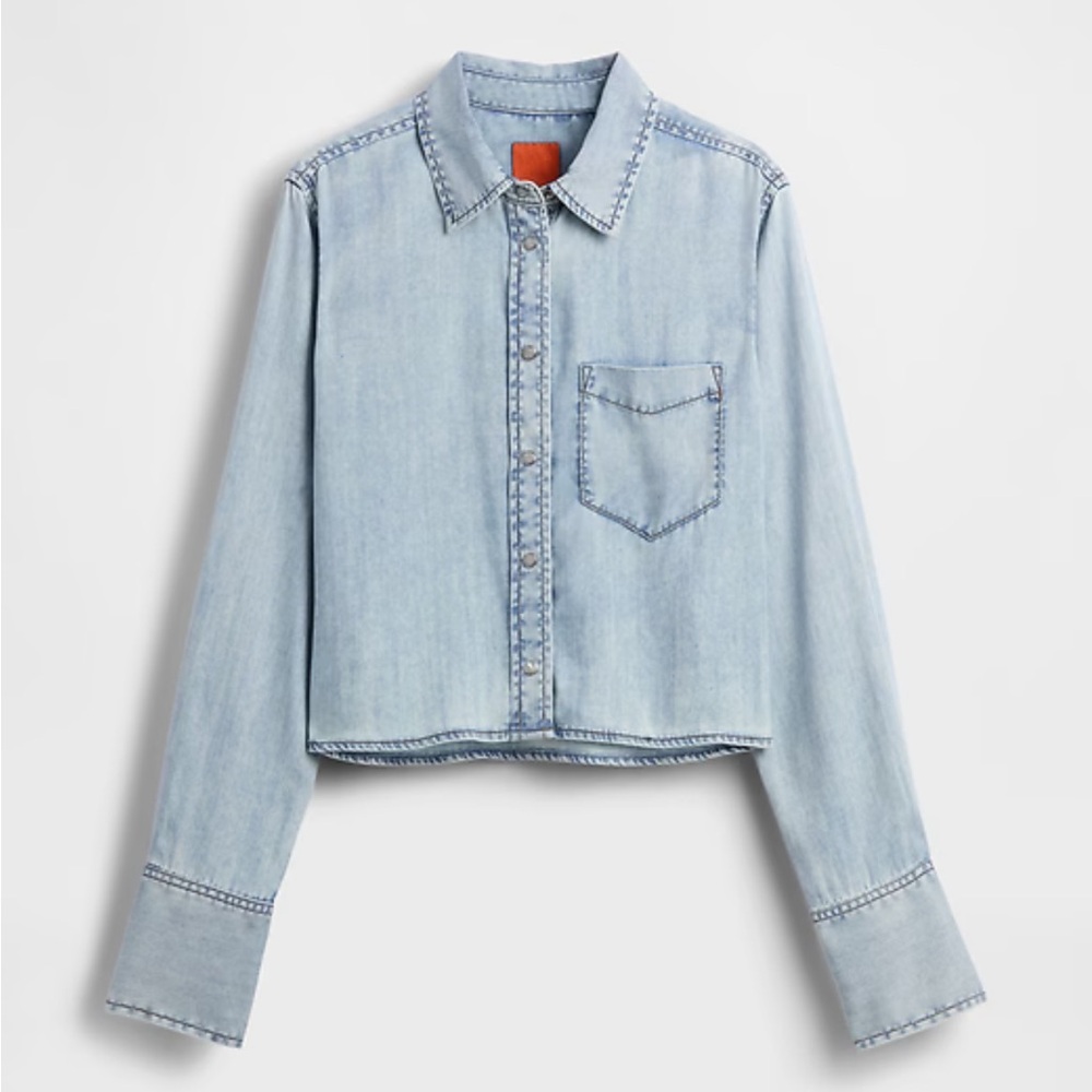 GAP Light Blue Denim Button Down Shirt
